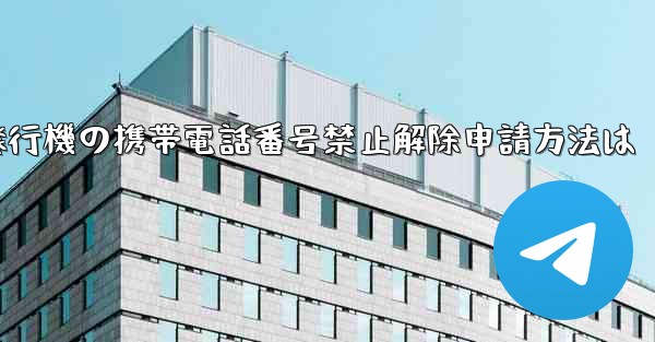 紙飛行機の携帯電話番号禁止解除申請方法は