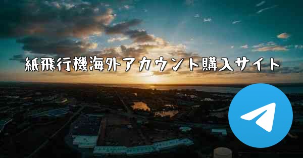 紙飛行機海外アカウント購入サイト