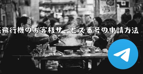 紙飛行機のお客様サービス番号の申請方法