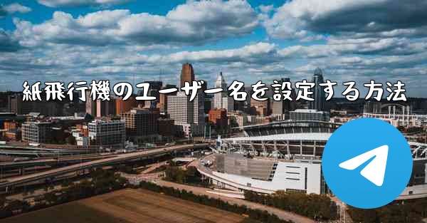 紙飛行機のユーザー名を設定する方法