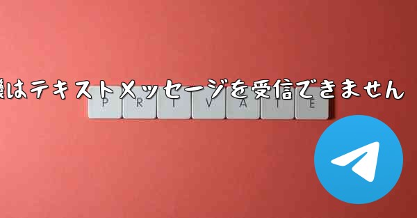 紙飛行機はテキストメッセージを受信できません