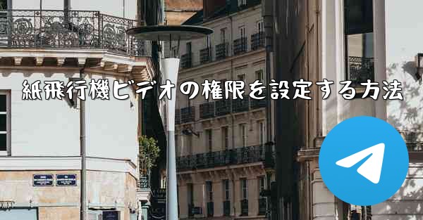 紙飛行機ビデオの権限を設定する方法