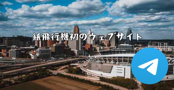 紙飛行機初のウェブサイト