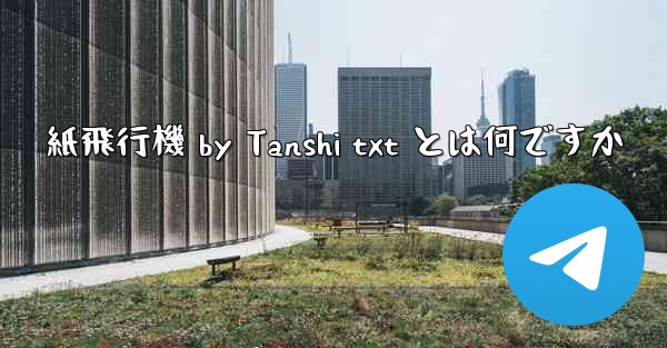 紙飛行機 by Tanshi txt とは何ですか
