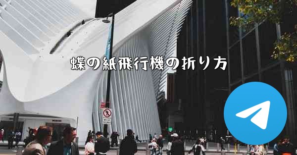 蝶の紙飛行機の折り方