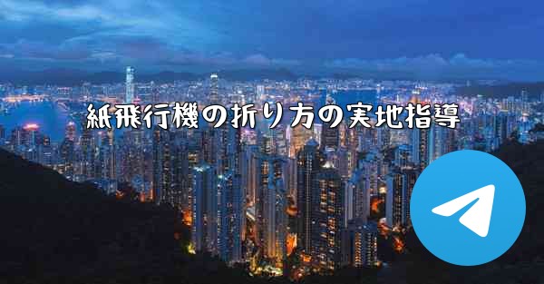 紙飛行機の折り方の実地指導