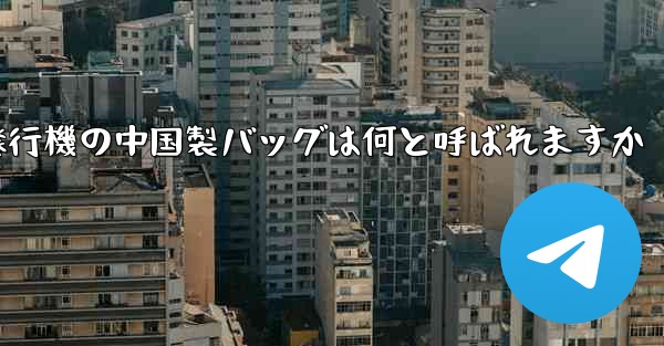 紙飛行機の中国製バッグは何と呼ばれますか