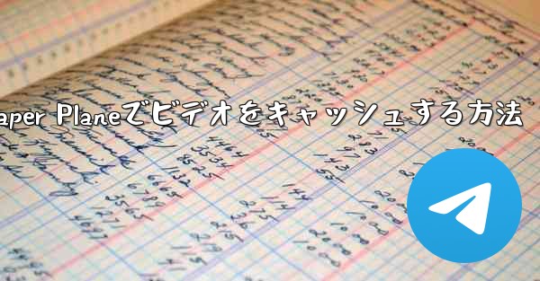 Paper Planeでビデオをキャッシュする方法