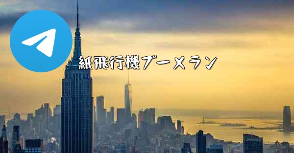 紙飛行機ブーメラン