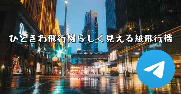 ひときわ飛行機らしく見える紙飛行機