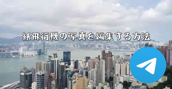 紙飛行機の写真を編集する方法