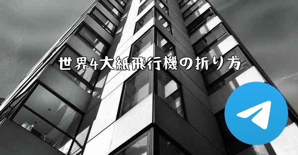 世界4大紙飛行機の折り方