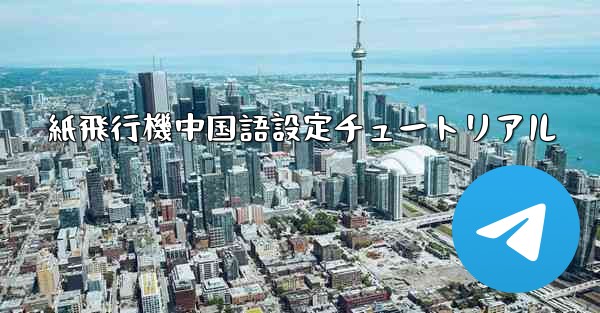 紙飛行機中国語設定チュートリアル