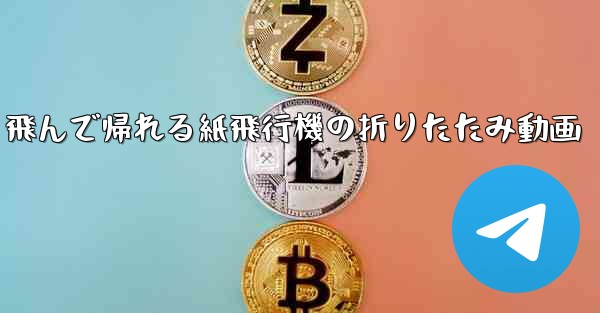 飛んで帰れる紙飛行機の折りたたみ動画