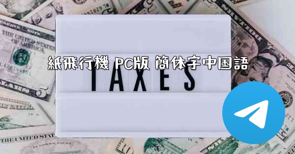 紙飛行機 PC版 簡体字中国語