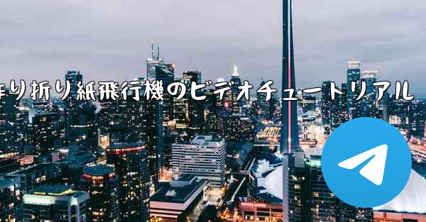 子供の手作り折り紙飛行機のビデオチュートリアル