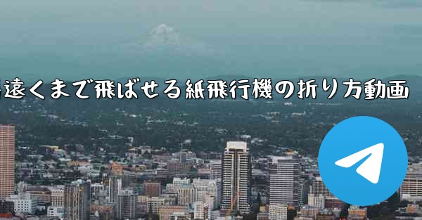 一番遠くまで飛ばせる紙飛行機の折り方動画