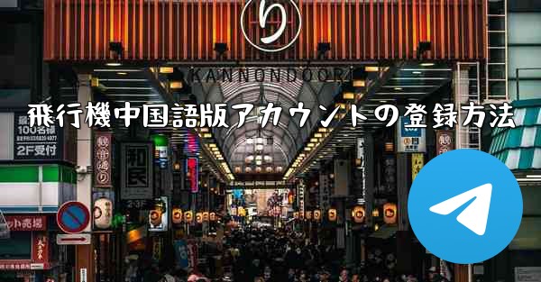 飛行機中国語版アカウントの登録方法