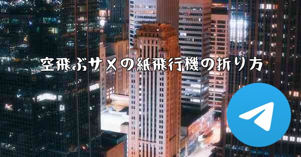 空飛ぶサメの紙飛行機の折り方