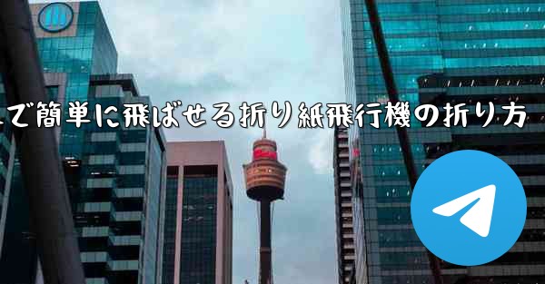 遠くまで簡単に飛ばせる折り紙飛行機の折り方