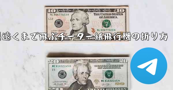 一番遠くまで飛ぶチーター紙飛行機の折り方