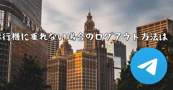 紙飛行機に乗れない場合のログアウト方法は