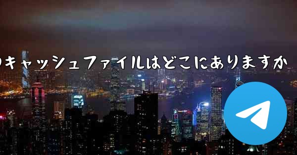 Mobile Paper Planeのキャッシュファイルはどこにありますか