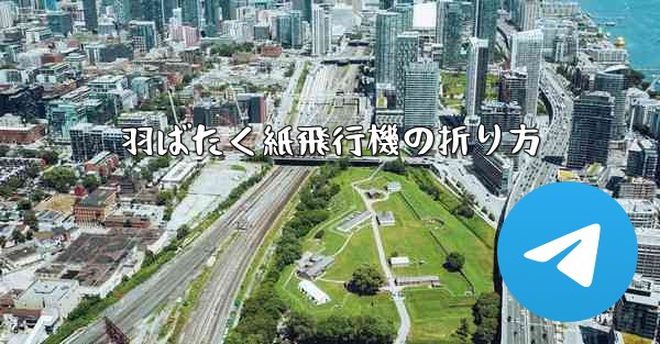 羽ばたく紙飛行機の折り方