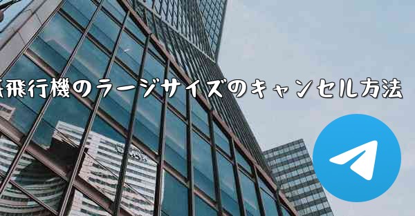 紙飛行機のラージサイズのキャンセル方法