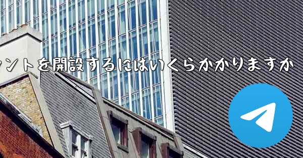 紙飛行機のアカウントを開設するにはいくらかかりますか