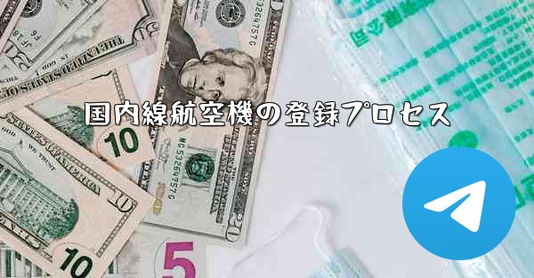 国内線航空機の登録プロセス