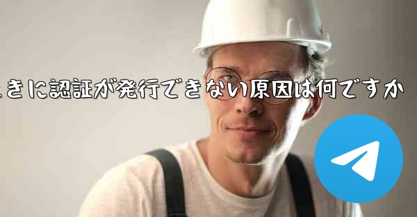 飛行機にログインするときに認証が発行できない原因は何ですか