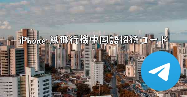 iPhone 紙飛行機中国語招待コード