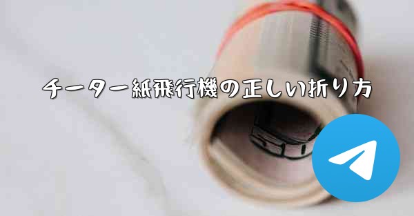 チーター紙飛行機の正しい折り方