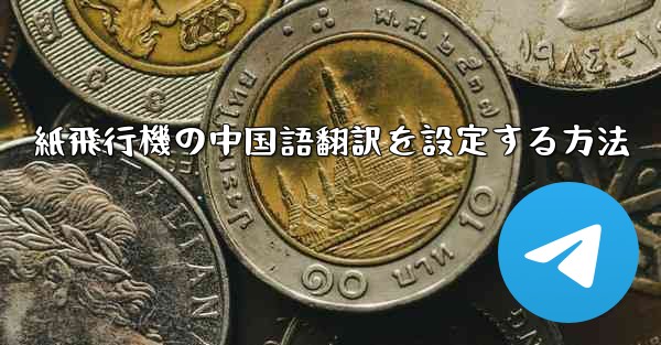 紙飛行機の中国語翻訳を設定する方法
