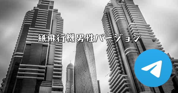 紙飛行機男性バージョン