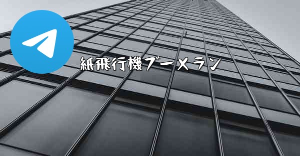 紙飛行機ブーメラン