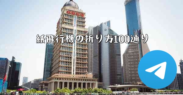 紙飛行機の折り方100通り