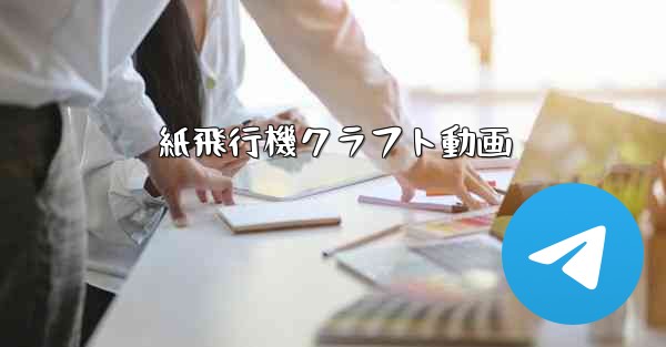 紙飛行機クラフト動画