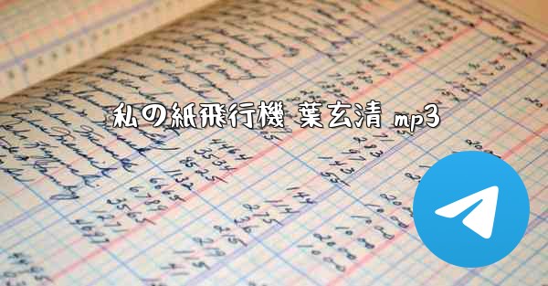 私の紙飛行機 葉玄清 mp3