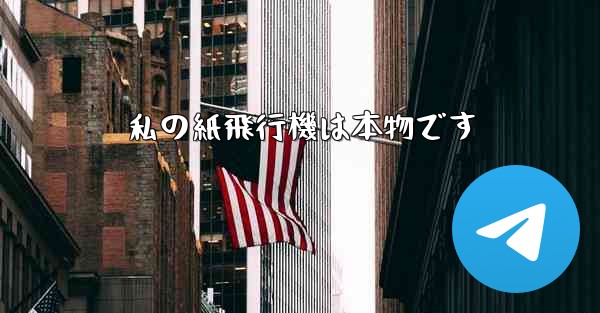 私の紙飛行機は本物です