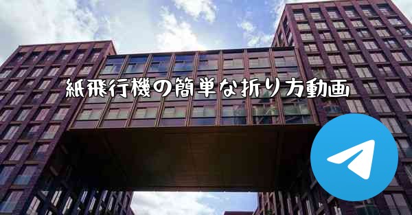 紙飛行機の簡単な折り方動画